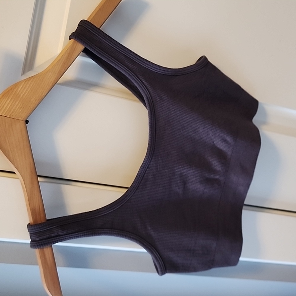 Charcoal gray sports bra!